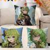 Collei Genshin Impact 45*45cm Cushion Cover Pillow Cover Decor Pillowcase Home Pillowcase For Couch Pillow