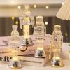 Transparenter Moderner Nussknacker Soldatenfigur mit LED Schreibtischdeko Für Weihnachtsfeiertage Zuhause Partydekoration Geschenk