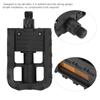 Vintage Folding Mountain Bike Pedals Nylon Non-Slip Bicycle Foot Rest Cycling Parts(Black )