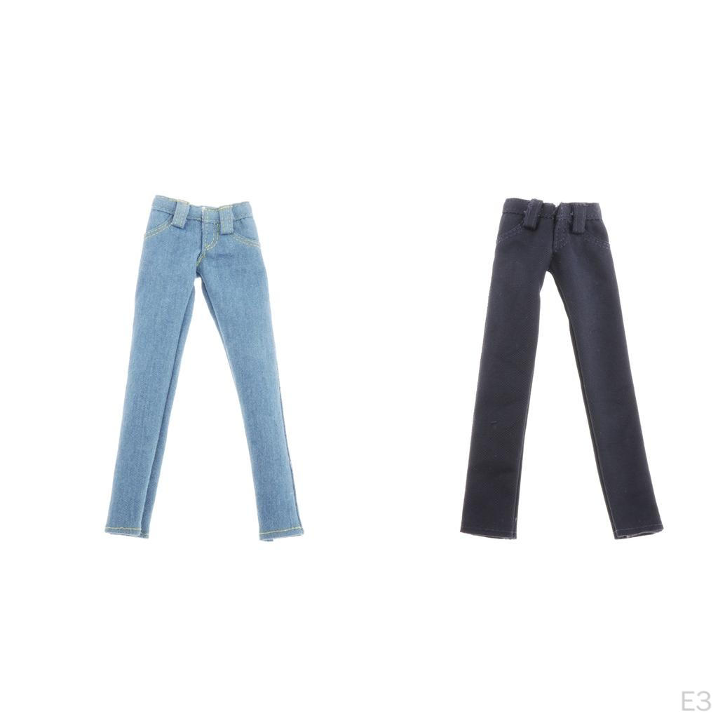 1/6 Handcrafted Pants Casual Trousers Male Doll Action Figures DIY Accs