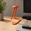 3D Printed Headphone Stand, Simple Headset Holder with Triangular Stable Base, Universal Headphone Rack for Gaming Desktopsand Study Desks