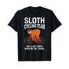 Sloth Cycling Team Funny Lazy On A Bike Bicycle T Shirt Vintage Slightly Unisex Casual Graphic Stretched Homme Fashion