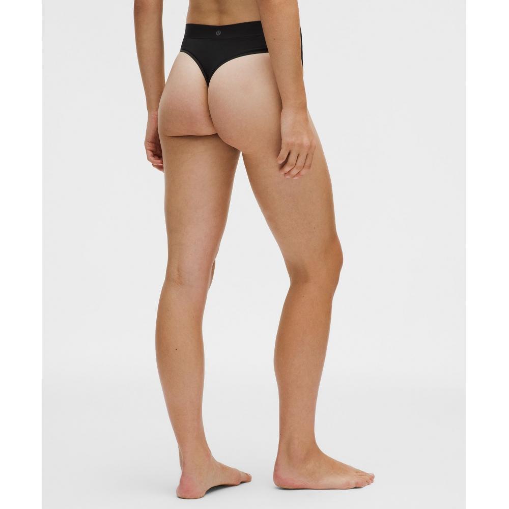 Lululemon Underease High Rise Thong Underwear  3 Pack Black Irregular Dotty Antique White Graphite Grey Oxford Red