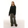 Saendeusaundeu (Unisex) Layered Wool Blend Sweater Navy