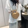 Fashionable Medium Sized Heart Bag With Zipper Closure Soft Pu Leather Shoulder Bag For Everyday Use