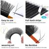 Yelix Y Eyelashes Extension 7-17mm Soft Brazilian Cilia and LU Curl Two Tip Volume Fan Lash Extension Supplies Faux Cils YY Lash