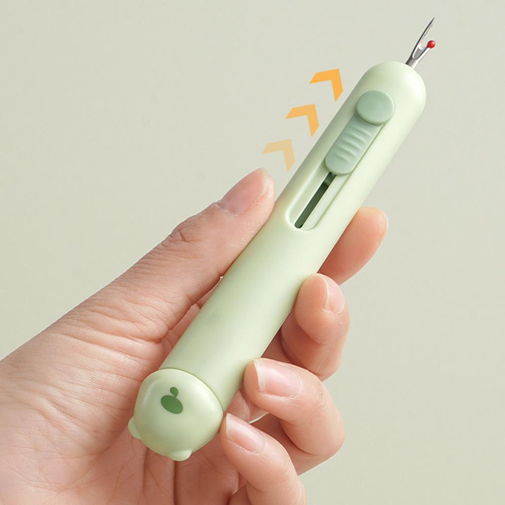 3-in-1 Needle Threader Seam Ripper Needle Storage Case Thread Remover Sewing Tool for Craft Sewings Thread Removing