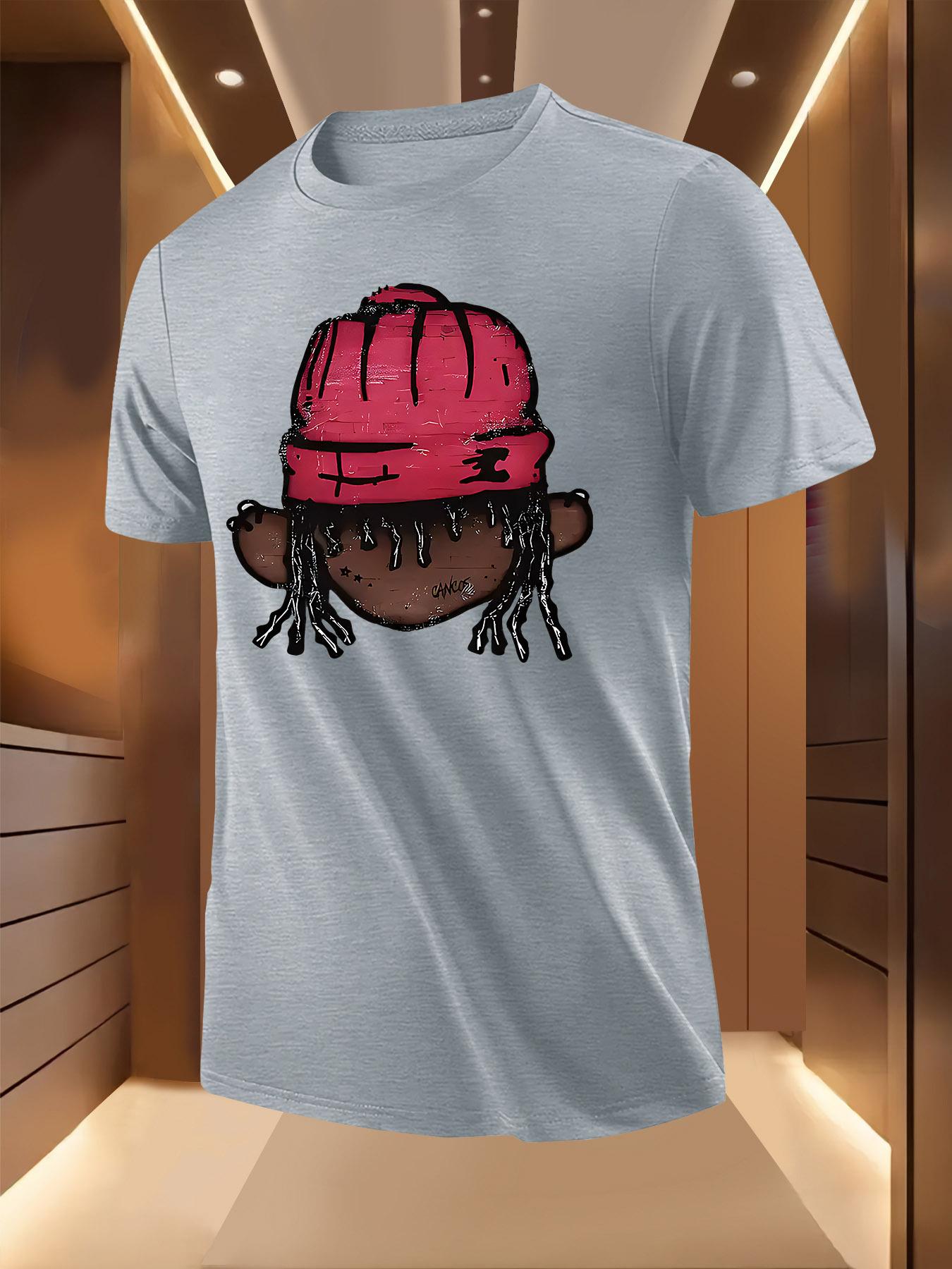 Cartoon Dreadlock Boy Graphic Tshirt - Breathable Lightwe... XXXXL