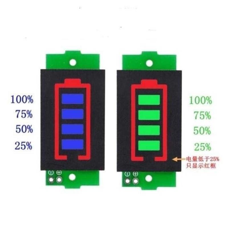 2pc Lithiums Battery Power Levels Indicator Module Lithiums Battery Capacity Indicator Module For 1S 2S3S 4S 5S 6S 7S 8S