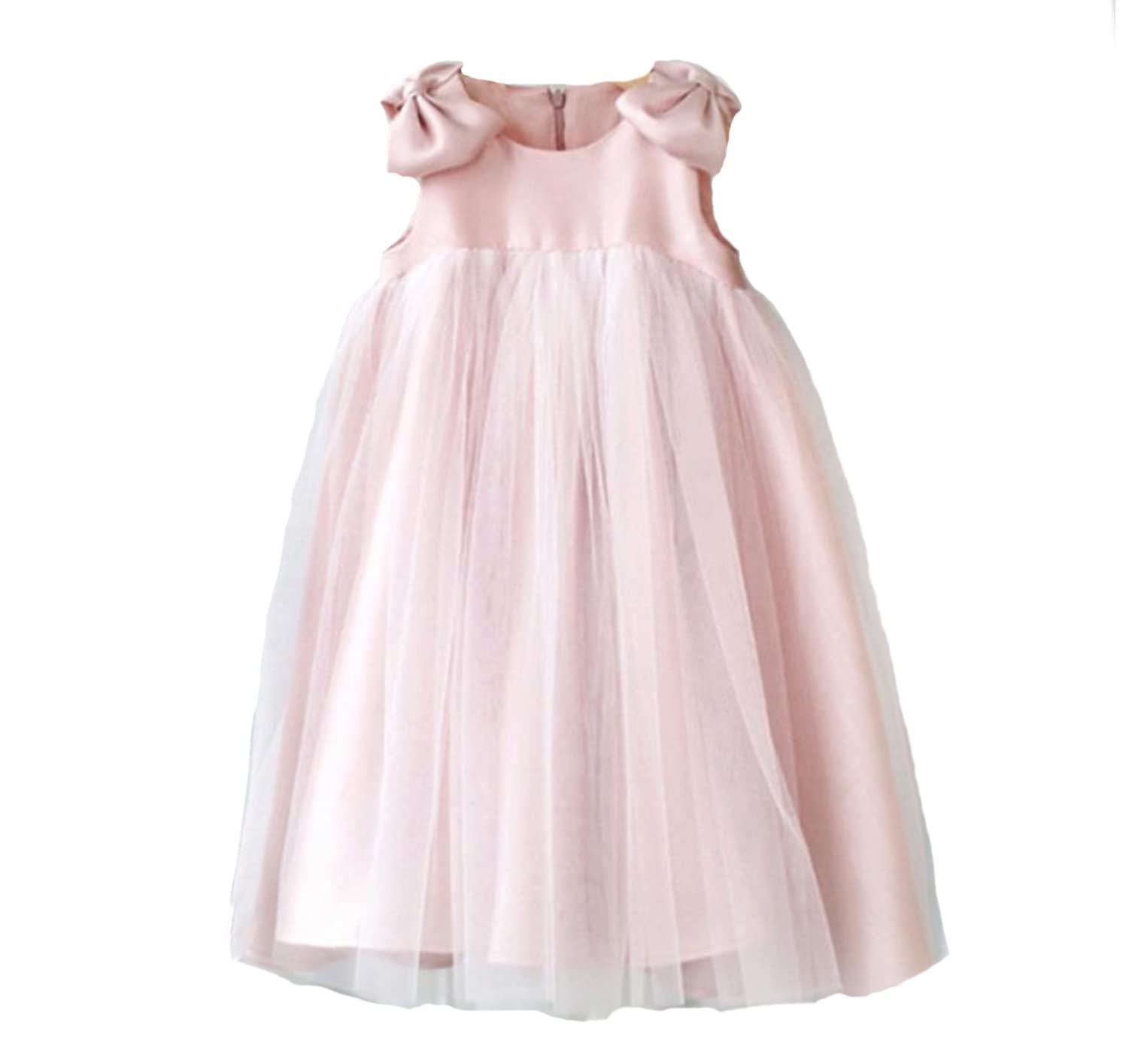 

LIANFOR Formal Baby Ceremony Kids Kindergarten Entrance Wedding Cute Dress with Baby Girl Shrine Visit Birthday Bridesmaid Sizes Children s Dress,