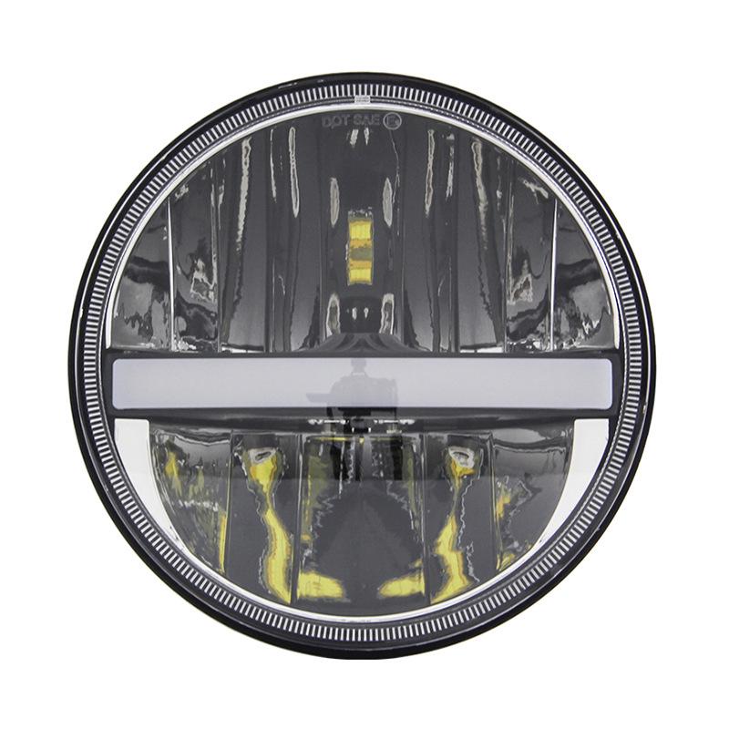 7” LED Headlight for Harley, Wrangler, Hummer H2 with High/Low Beam & White/Amber Turn Signal