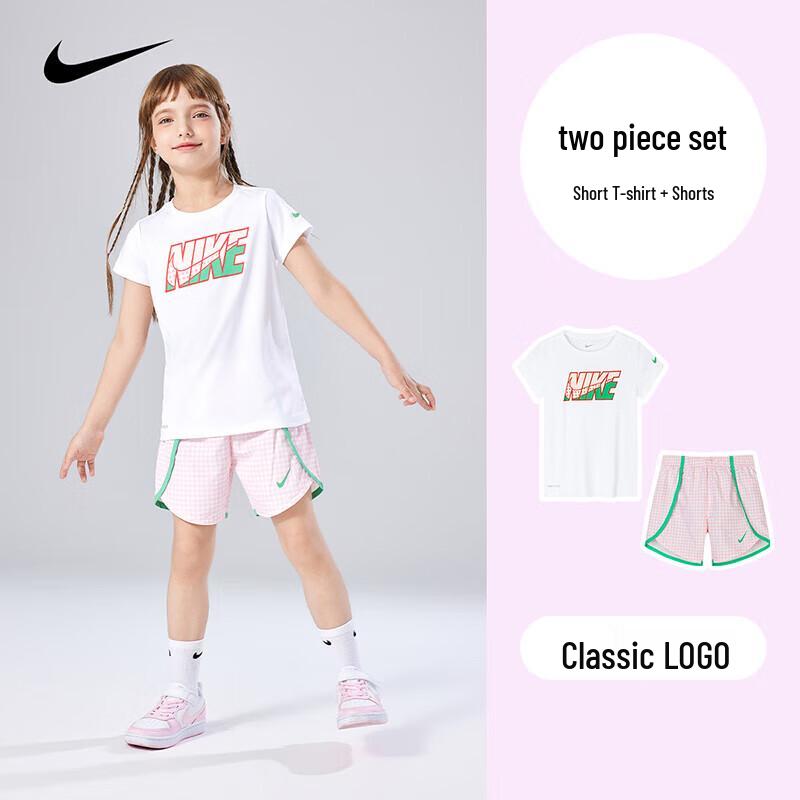 

Комплект из футболки и шорт NIKE DRI-FIT с быстрым высыханием для детей 130 /64