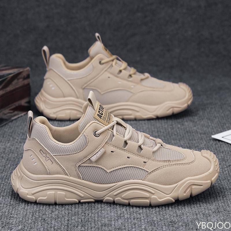 Fashion 2025 Breathable Mesh Shoes Trendy Beige Black Casual Sneakers Men Comfortable Fashion Sneakers for Everyday Wear Zapatos Homme