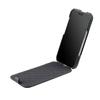 MELKCO For iPhone 17 Pro Max Case Compatible with MagSafe Vertical Flip Genuine Cow Leather+PC Phone Cover