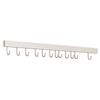 Kitchen Wall Mounting Rack With Space Aluminum Hooks For Utensils And Cookware Storage