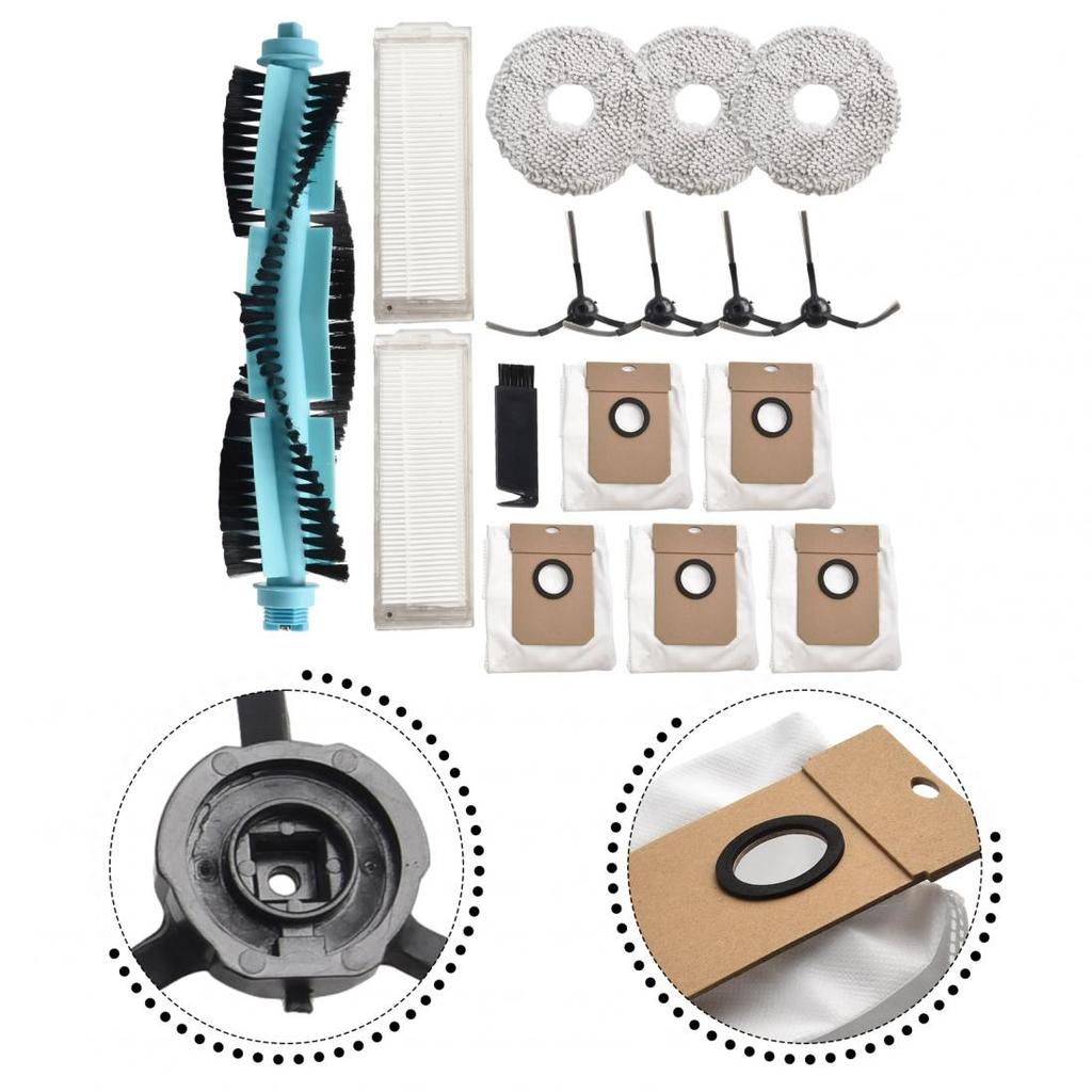 Dust Bags Roller Brush Mop Cloth Side Brushes Spare