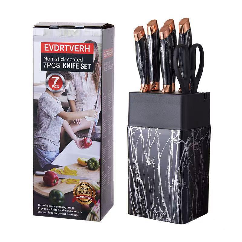 19-Piece Silicone Kitchen Knife Set with Holder: Chef Knife, Cooking Spoon, Shovel, and Household Cutlery.