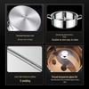 JINGRX 304 Stainless Steel Induction Hot Pot