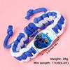 1PC popular KPOP witch hunter group woven bracelet animation peripheral crystal inlay color adjustable hand rope