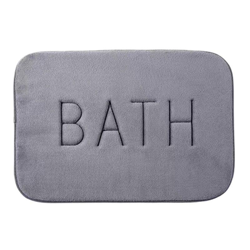 

Противоскользящий коврик из искусственного кашемира, пены с эффектом памяти, ковер из кораллового флиса, суперабсорбирующий напольный коврик для кухни, гостиной, ванной комнаты 400MMx600MM серый