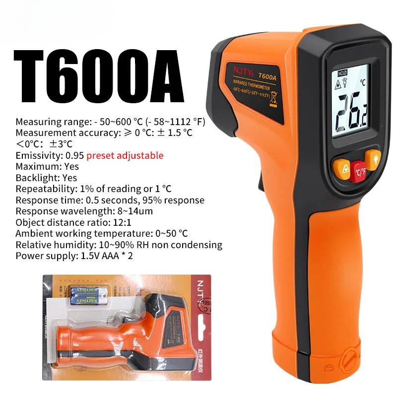 Non-contact Digital Infrared Thermometer Laser Temperature Meter Pyrometer Imager Hygrometer Termometro Infrarojo Light Alarm