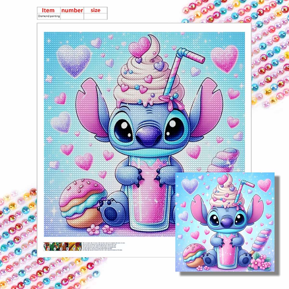

DIY Diamond Painting Round Diamond Stitch Drinking A Beverage Full Diamond Mosaic Home Decoration Painting Cross Stitch Kit Round 20x20cm