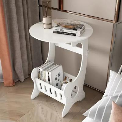 Mini Round Table Bedside Table Bedroom Furniture Modern Minimalist Lightweight Bedside Table Mini Storage Rack Storage Cabinet