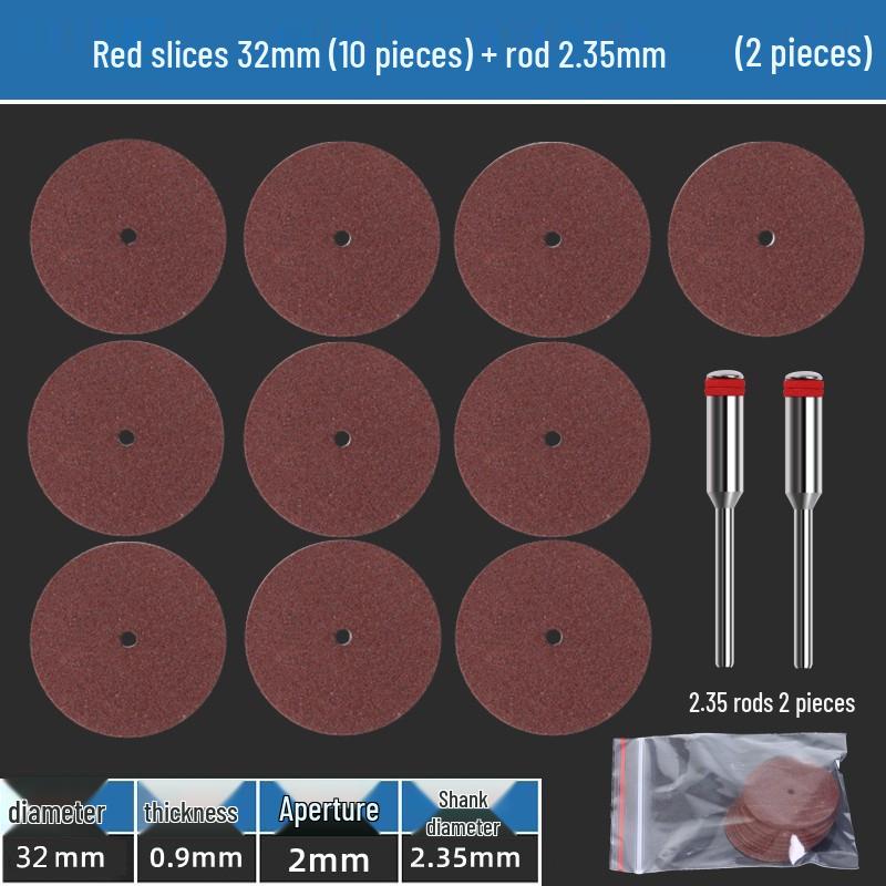 Small Resin Cutting Disc for Metal - Double Mesh Saw Blade & Mini Grinding Wheel