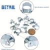 120pcs 7-18mm Mini Clamp Fuel Injection Hose Air Hose Clamps Assortment Kit Diesel Petrol Metal Pipe Clips Assorted Kit