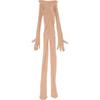 Five-Finger Milk Silk 3D Transparent Body Stockings with Separate Toe Design for Women