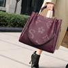 New High-end Water Bucket Bag for Commuting, Large Capacity Tote Bag, Fashionable Embossed Women's Handbag