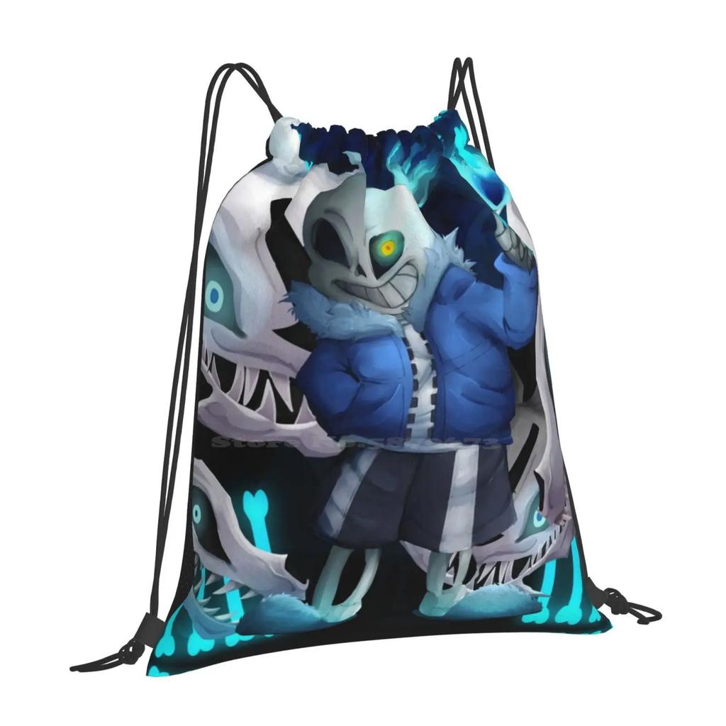 Ready To Have A Bad Time Backpacks For School Teenagers Girls Travel Bags Undertale Sans Skeleton