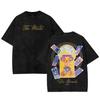 Adventure Anime T-shirt Gothic Washed Oversized T Shirt Men's Unisex Clothing Short Sleeve Cotton Tees Tops