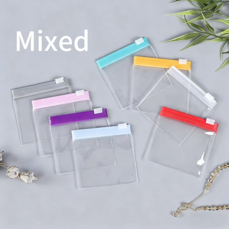 Mini Colorful Pill Dispenser Bag Reusable Medicine Zip Bags Self-Sealing Jewelry Storage Pouch Portable Travel Waterproof Bags