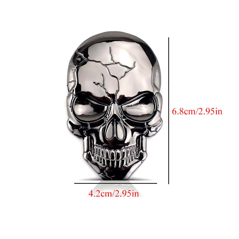 3D Autoaufkleber Premium Krieger Metall Auto Seitenkotflügel Heckklappe Totenkopf Emblem Abzeichen Aufkleber für jedes Fahrzeug LKW Auto Motorrad Wohnmobil
