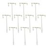 10pcs Stainless Steel Fishing Swivel Luminous Beads Balance Fishing Swivel  Freshwater Fishing