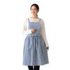 Afternoon Tea Living Apron HP66, Dyed Check Dress Apron, Blue