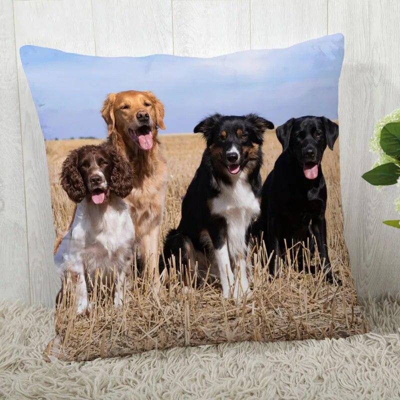 Spaniel Animal Pillowcase Modern Home Living Room Decoration