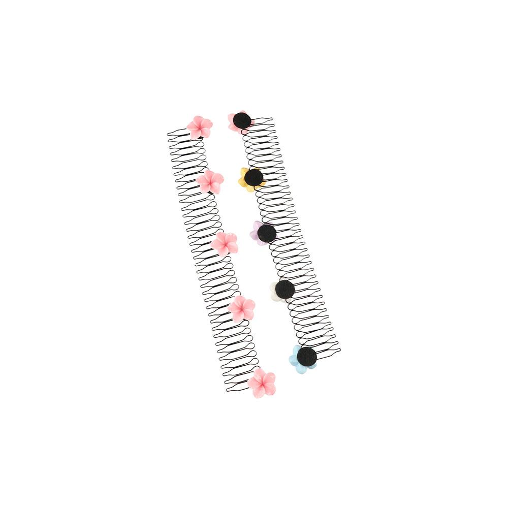 Headband U Shape Hair Styling Comb Teeth Flower Hairpin Invisible Extra Hair Holder  Decoration