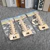 Tobefu Creative Wooden Unlock Puzzle Key Toys Kong Ming Lock For Kids Stress Release Children Intellectual Educational Gifts