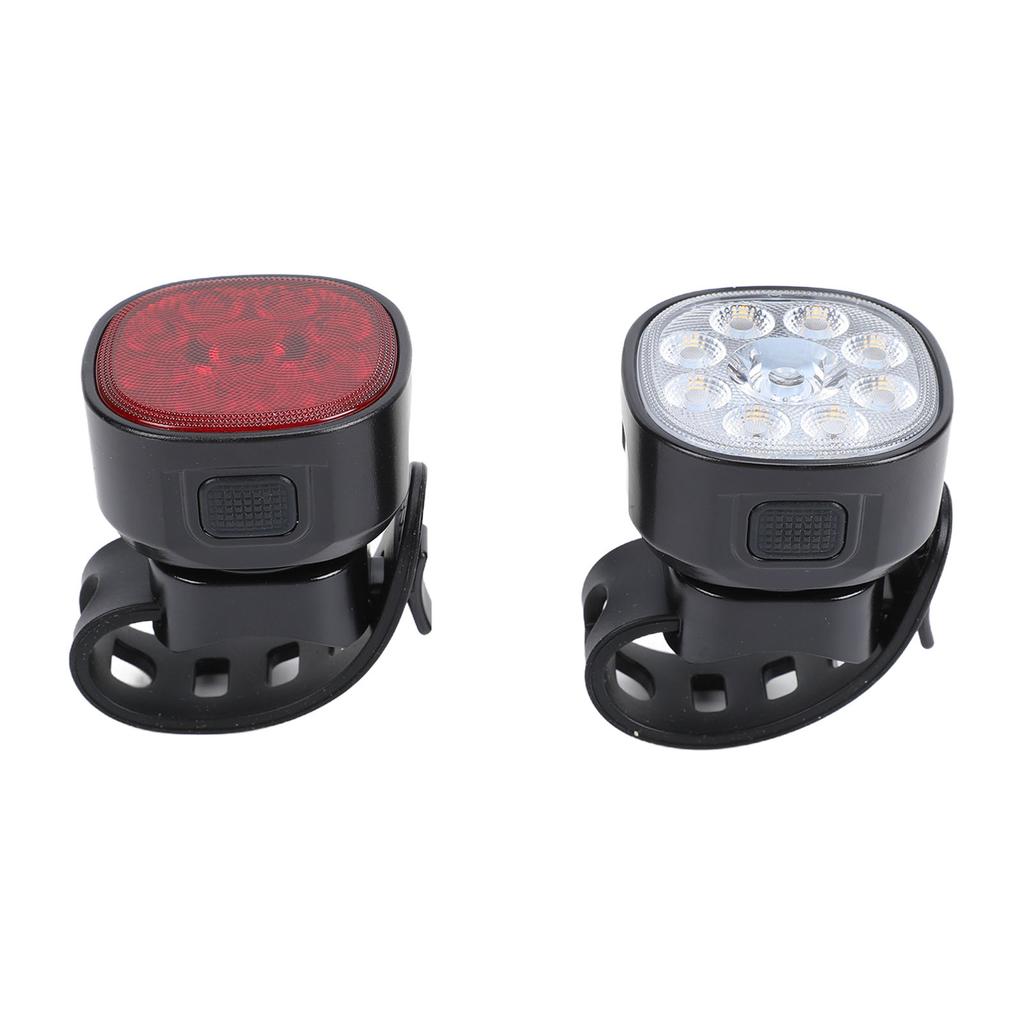 Bike Lights for Night Riding IPX5 Water Proof USB Rechargeable Bike Headlight and Tail Light Set for Mountain Cycling