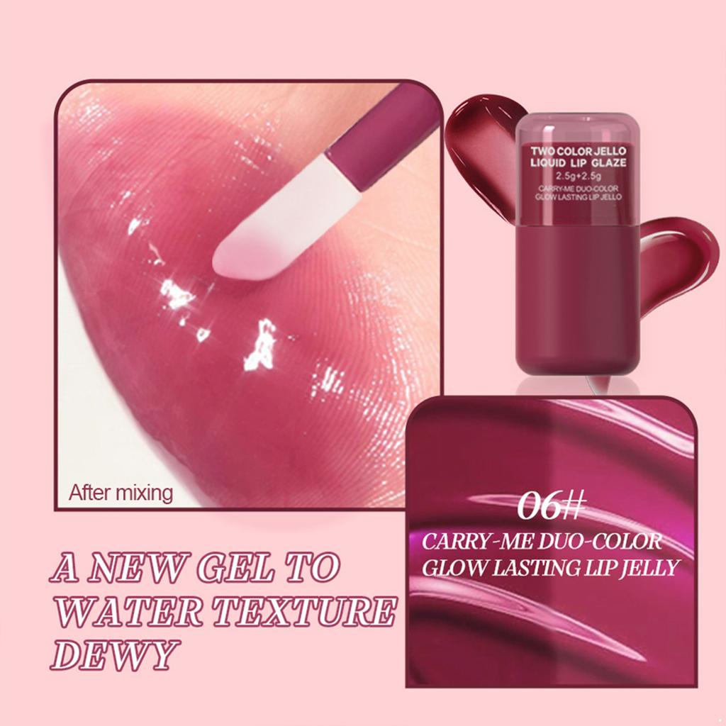 1Pc Glossy Lip Stain – Hydrating Formula, Smudge-proof & Pigmented Color