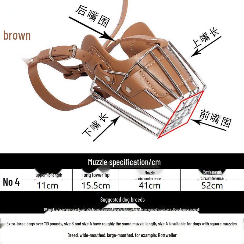 Universal Dog Muzzle for Malinois, Doberman, Golden Retriever, and German Shepherd - Anti-Bite, Anti-Bark, Anti-Ingestion Mouth Cover.