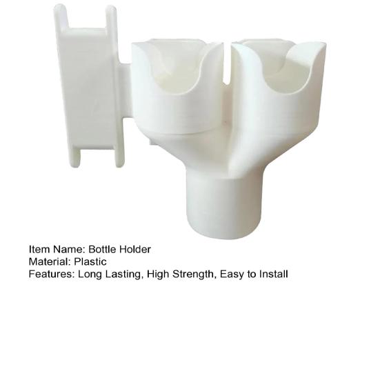 Breast Pump Bottle Holder Space-Saving Design Easy Installation Dual Bottle Organizer with Hose Wrap Arm