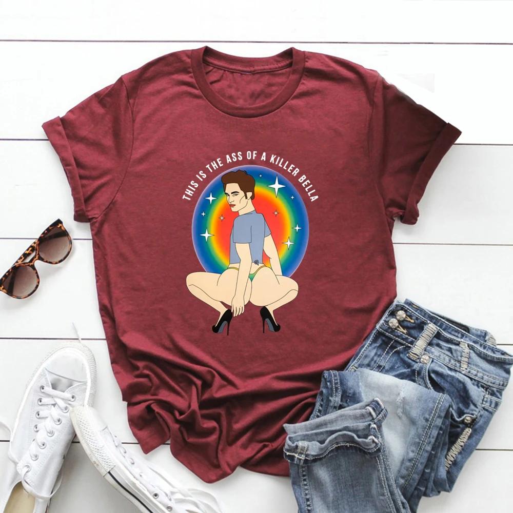 This Is The Ass of A Killer Bella T-Shirt Edward Cullen Shirt Unisex Short Sleeve T-shirt Funny Graphic Tees LGBT Rainbow Tops