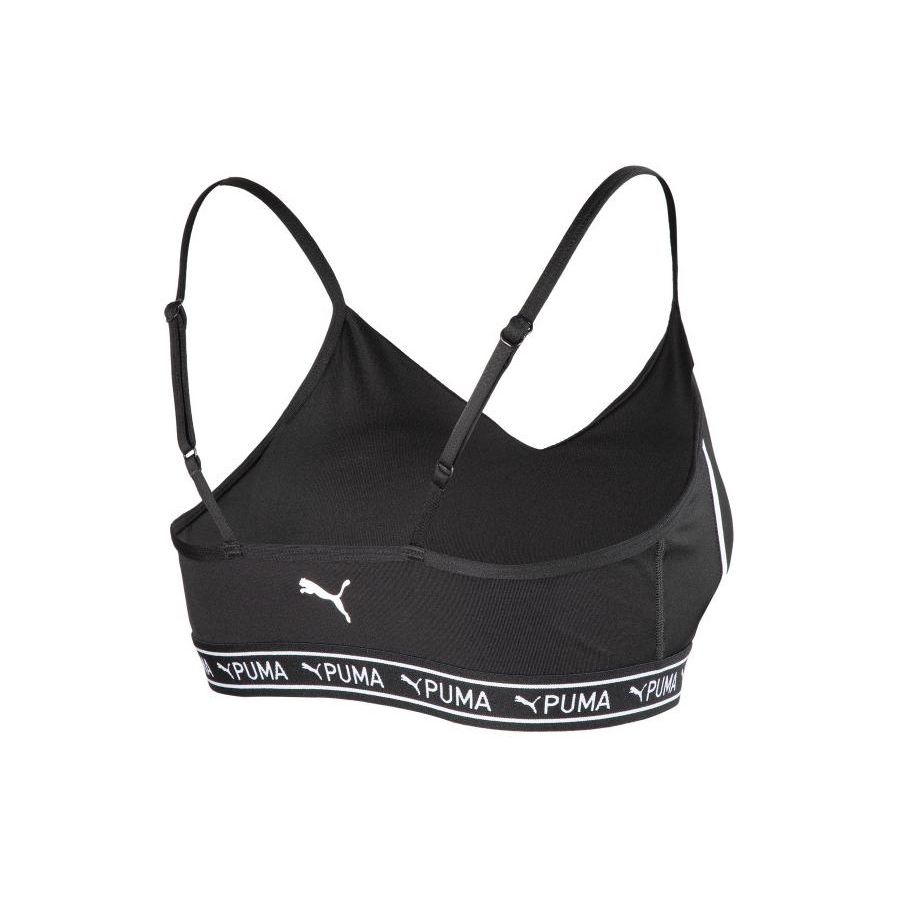 Puma Move Strong Bra Letter Hem Design Thin Strap Sports Bra Women underwear Black 524815-01