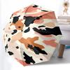 1 pièce Parapluie Automatique Robuste à 8 Baleines, Parapluie Vintage à Imprimé Vache, Imprimé Numérique, Parapluie Pliable pour Utilisation Extérieure en Déplacement