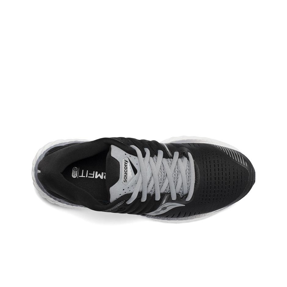 SAUCONY Hurricane 22 Comfortable Stable Low-Top Running Shoes Women Running Shoes Black White S10544-40