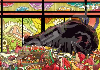 Art Crystal Jigsaw Spirited Away After the Feast 208 Pieces (208-AC60)