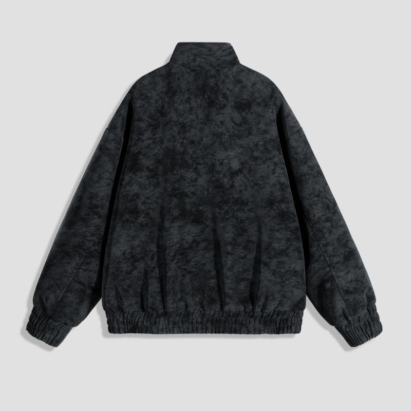 Versatile Coat Minimalist PU Leather Jacket Men's Winter Lapel Pure Color Leather Premium Sense Retro Biker Men's Jacket Breathable Work Casual Jacket